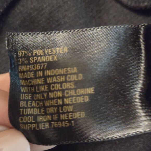 New Worthington, Size S, Brown Black‎ White Color block, Peplum Top Sleeveless - Picture 6 of 8